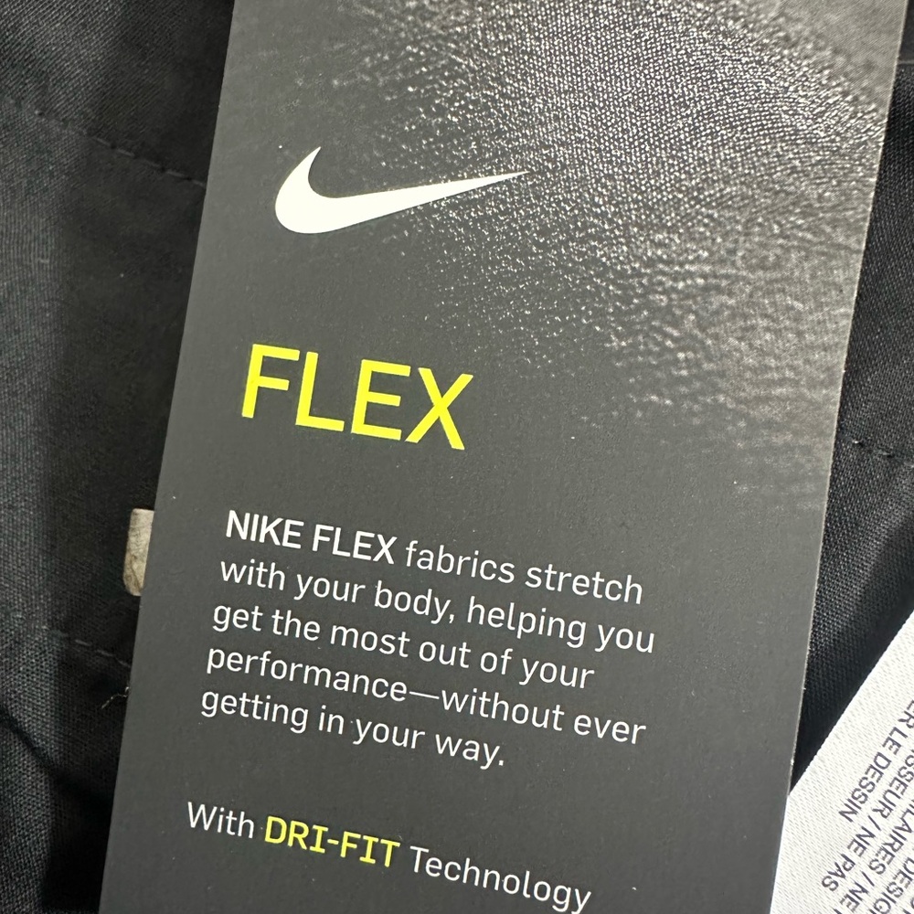 NWT Nike Flex Golf Shorts Mens Black Standard Fit Flat Front Size 42 - Picture 8 of 12